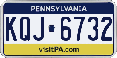PA license plate KQJ6732