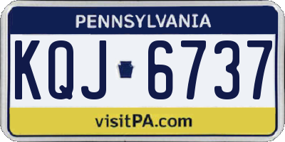 PA license plate KQJ6737