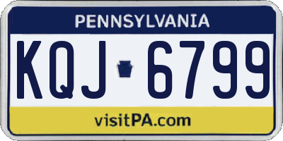 PA license plate KQJ6799