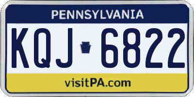 PA license plate KQJ6822