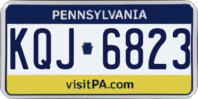 PA license plate KQJ6823