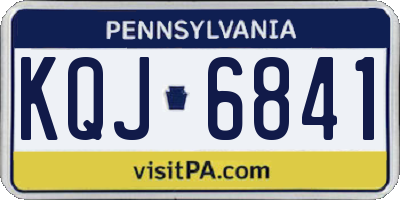 PA license plate KQJ6841