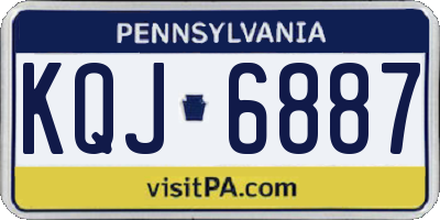PA license plate KQJ6887