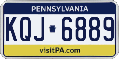 PA license plate KQJ6889
