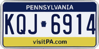 PA license plate KQJ6914