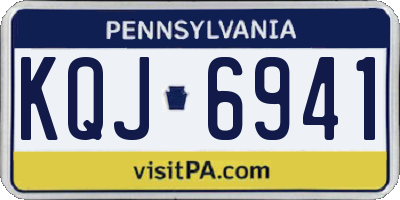 PA license plate KQJ6941