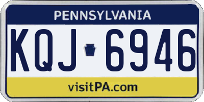 PA license plate KQJ6946