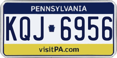 PA license plate KQJ6956