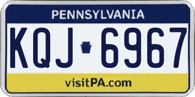 PA license plate KQJ6967