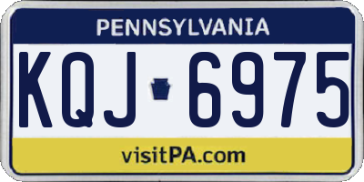 PA license plate KQJ6975