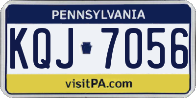 PA license plate KQJ7056