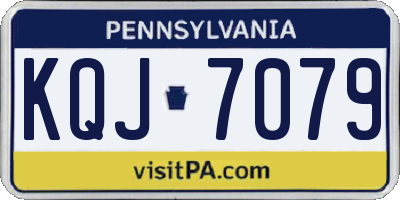 PA license plate KQJ7079