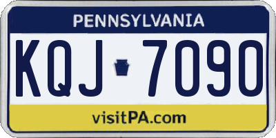 PA license plate KQJ7090