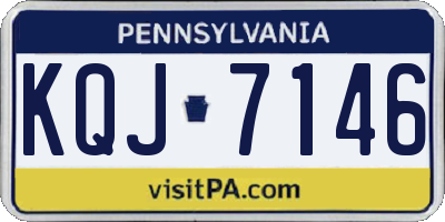 PA license plate KQJ7146