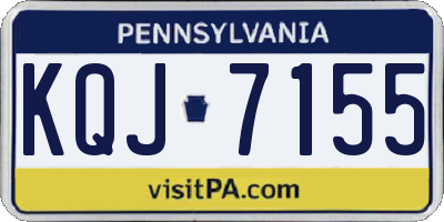 PA license plate KQJ7155