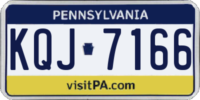 PA license plate KQJ7166