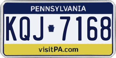 PA license plate KQJ7168