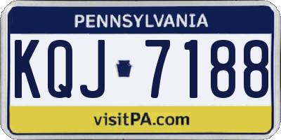 PA license plate KQJ7188