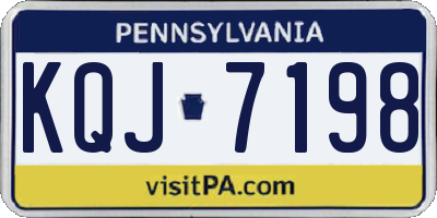 PA license plate KQJ7198