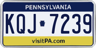 PA license plate KQJ7239