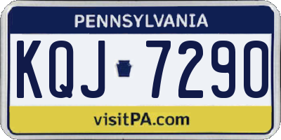 PA license plate KQJ7290