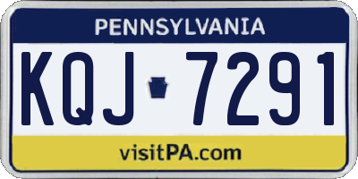 PA license plate KQJ7291