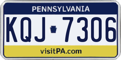PA license plate KQJ7306