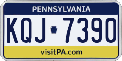 PA license plate KQJ7390