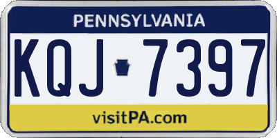 PA license plate KQJ7397