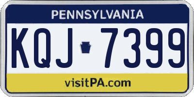 PA license plate KQJ7399