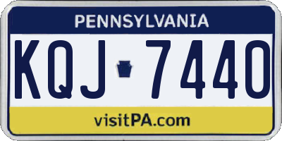 PA license plate KQJ7440