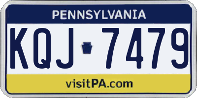 PA license plate KQJ7479