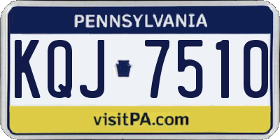 PA license plate KQJ7510