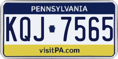 PA license plate KQJ7565