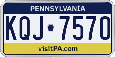 PA license plate KQJ7570
