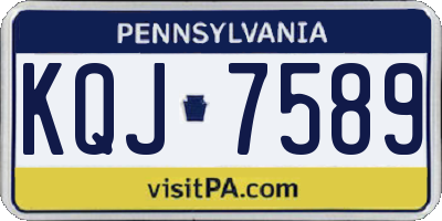 PA license plate KQJ7589