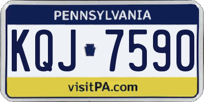 PA license plate KQJ7590