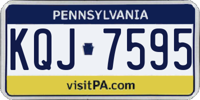 PA license plate KQJ7595
