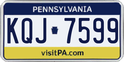 PA license plate KQJ7599