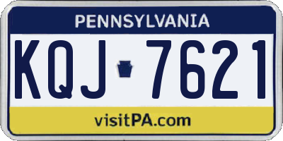 PA license plate KQJ7621