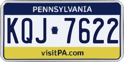 PA license plate KQJ7622