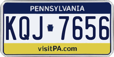 PA license plate KQJ7656