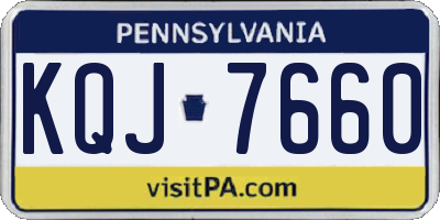 PA license plate KQJ7660