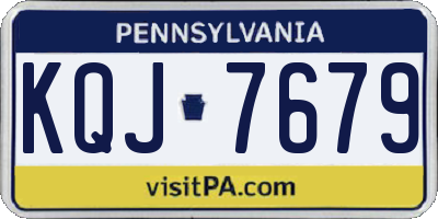 PA license plate KQJ7679