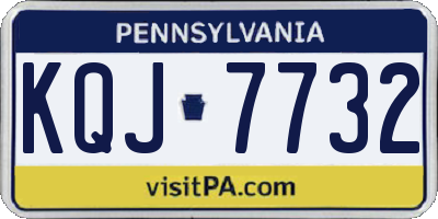 PA license plate KQJ7732