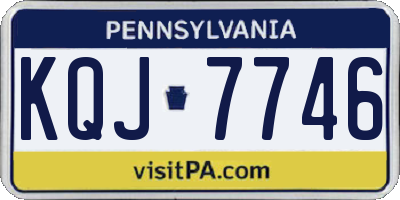 PA license plate KQJ7746