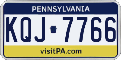 PA license plate KQJ7766