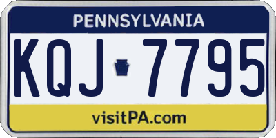 PA license plate KQJ7795