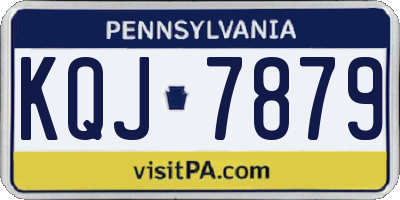 PA license plate KQJ7879
