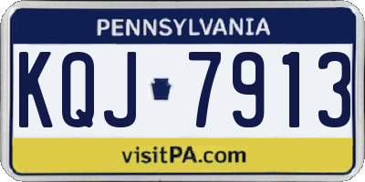 PA license plate KQJ7913